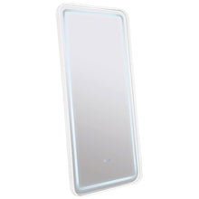 Glendora - LED Standing Mirror Bluetooth Speakers - Pearl Silver