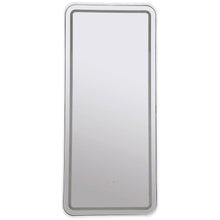 Glendora - LED Standing Mirror Bluetooth Speakers - Pearl Silver