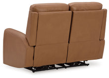 Tryanny - Power Reclining Loveseat/ Adj Headrest - Butterscotch