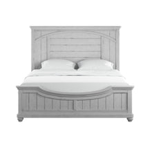 New Haven - King Panel Bed - Oyster Shell