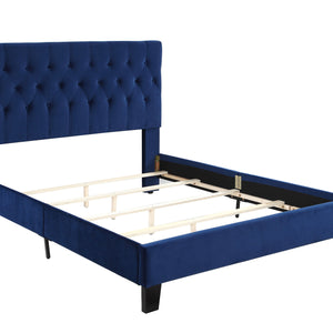 Amelia - Upholstered King Bed - Navy