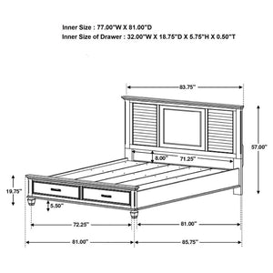 Franco - Wood Storage Panel Bed
