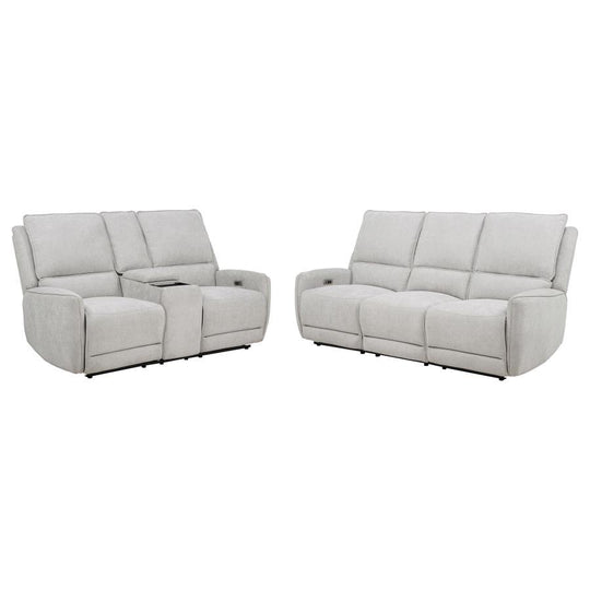 Sylmar - Chenille Power Reclining Sofa Set