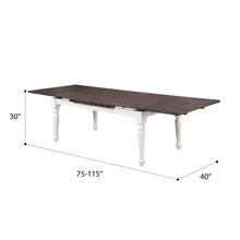 Mountain Retreat - Dining Table - Dark Mocha & Antique White