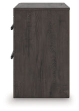 Prendonea - Charcoal - Two Drawer Night Stand