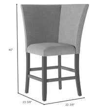 Seneca - Corner Barstool with Back - Walnut Ash