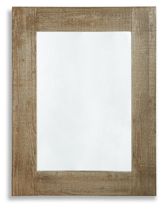 Waltleigh - Accent Mirror - Distressed Brown