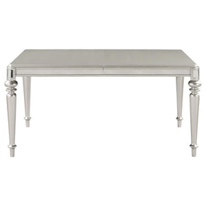 Bling Game - Extension Dining Table - Metallic Platinum