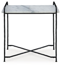 Ashber - Accent Table - White / Black