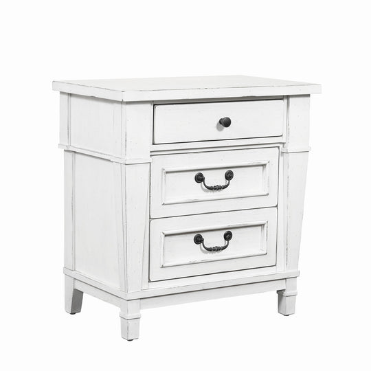 Stoney Creek - 3 Drawer Nightstand - White
