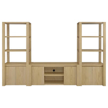 Laurelton - 3 Piece Entertainment Center TV Stand - Light Oak