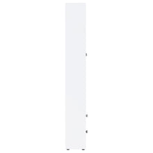 Hawthorne - 4-Shelf Glass Door Tall Cabinet With Drawers