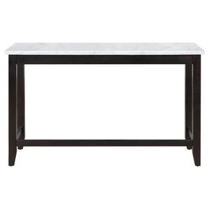 Toby - Marble Counter Dining Table - Rustic Espresso