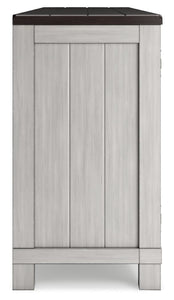 Darborn - 88" TV Stand With Electric Infrared Fireplace Insert - Gray / Brown