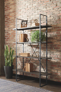 Gilesgrove - Black / Gray - Bookcase