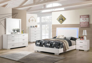 Felicity - Contemporary High Gloss Bedroom Set