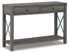 Freedan - Console Sofa Table - Grayish Brown