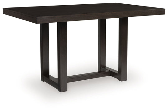 Neymorton - Rectangular Dining Room Counter Table - Dark Grayish Brown