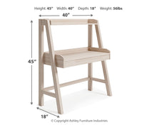 Blariden - Natural - Desk W/Hutch