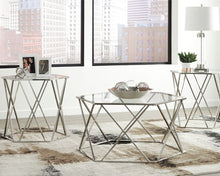 Madanere - Chrome Finish - Occasional Table Set (Set of 3)