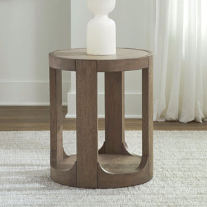 South Bend - Round Chairside Table - Brown