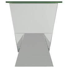 Taffeta - Glass Top Mirrored Acrylic Table