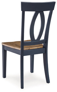 Landocken - Brown / Blue - Dining Room Side Chair (Set of 2)