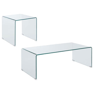 Ripley - Bent Glass Coffee And End Table Set
