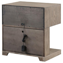 Kenora - 1-Drawer Nightstand Bedside Table - Barley Brown