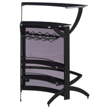 Dallas - 2-Shelf Curved Freestanding Home Bar Cabinet