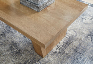 Kristiland - Rectangular Cocktail Table - Light Brown