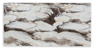 Jeshina - Dark Brown / Beige - Dining Table