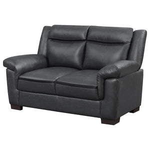 Arabella - Upholstered Padded Arm Loveseat - Gray
