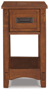 Breegin - Brown - Chair Side End Table - 1 Drawer