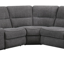 Aurora - 3 Piece 3-Power Reclining Sectional - Lunar Gray