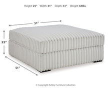 Stupendous - Oversized Accent Ottoman - Alloy