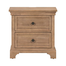 Haven Hills - Nightstand With Charging Station - Camel Beige