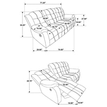 Rodman - Upholstered Padded Arm Reclining Sofa - Olive Brown