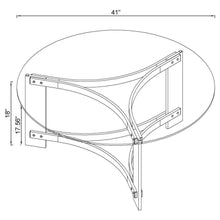 Janessa - Round Glass Top Acrylic Leg Table