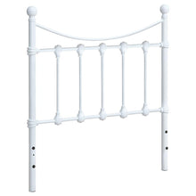 Marie - Metal Twin Open Frame Headboard - White