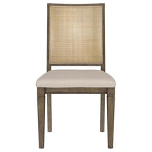 Matisse - Woven Rattan Back Dining Side Chair Brown (Set of 2) - Dark Brown