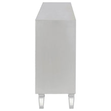 Leticia - 3-Drawer Mirrored Storage Accent Cabinet - Silver