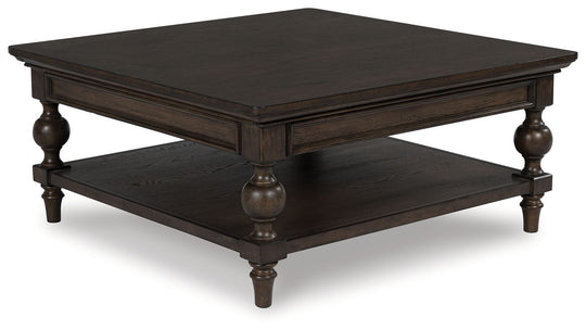 Veramond - Square Cocktail Table - Dark Brown