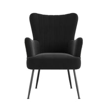 Amera - Accent Chair - Black With Petroglyph Print