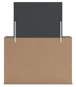 Fraluna - Charcoal - Dresser And Mirror