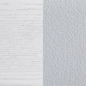 Marielle - California King Headboard Panel Bed - Distressed White