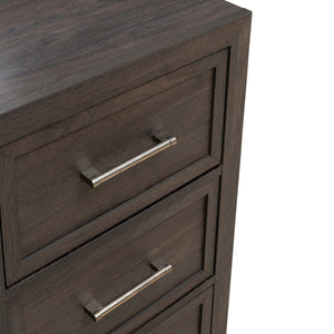 Modern Edge - 2 Door 6 Drawer Dresser - Brown
