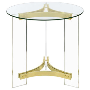 Janessa - Acrylic Coffee And End Table Set