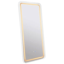 Glendora - LED Standing Mirror Bluetooth Speakers - Pearl Silver