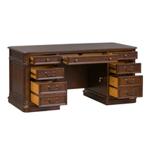 Brayton Manor - 5 Piece Home Office Jr Executive Set - Dark Brown